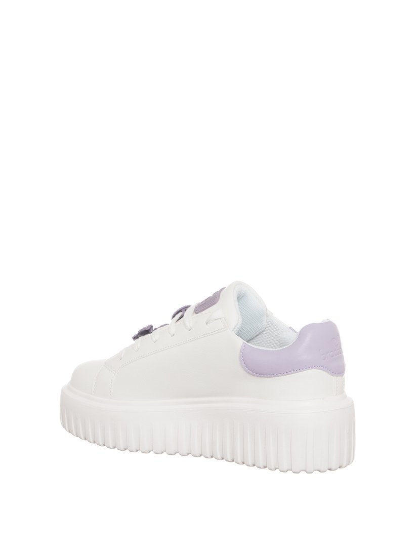 Ténis Senhora Branco e Roxo