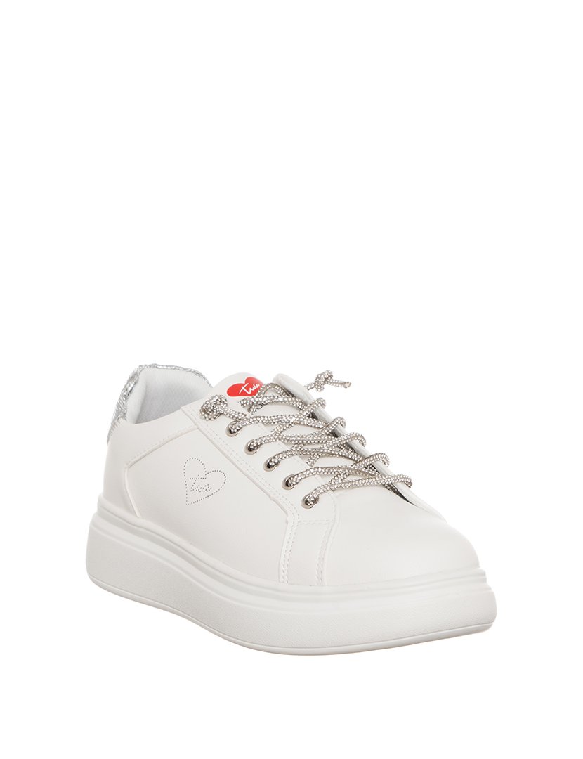 Ténis Senhora Branco e Prateado