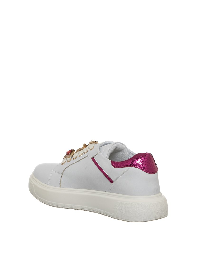 Ténis Senhora Branco e Rosa