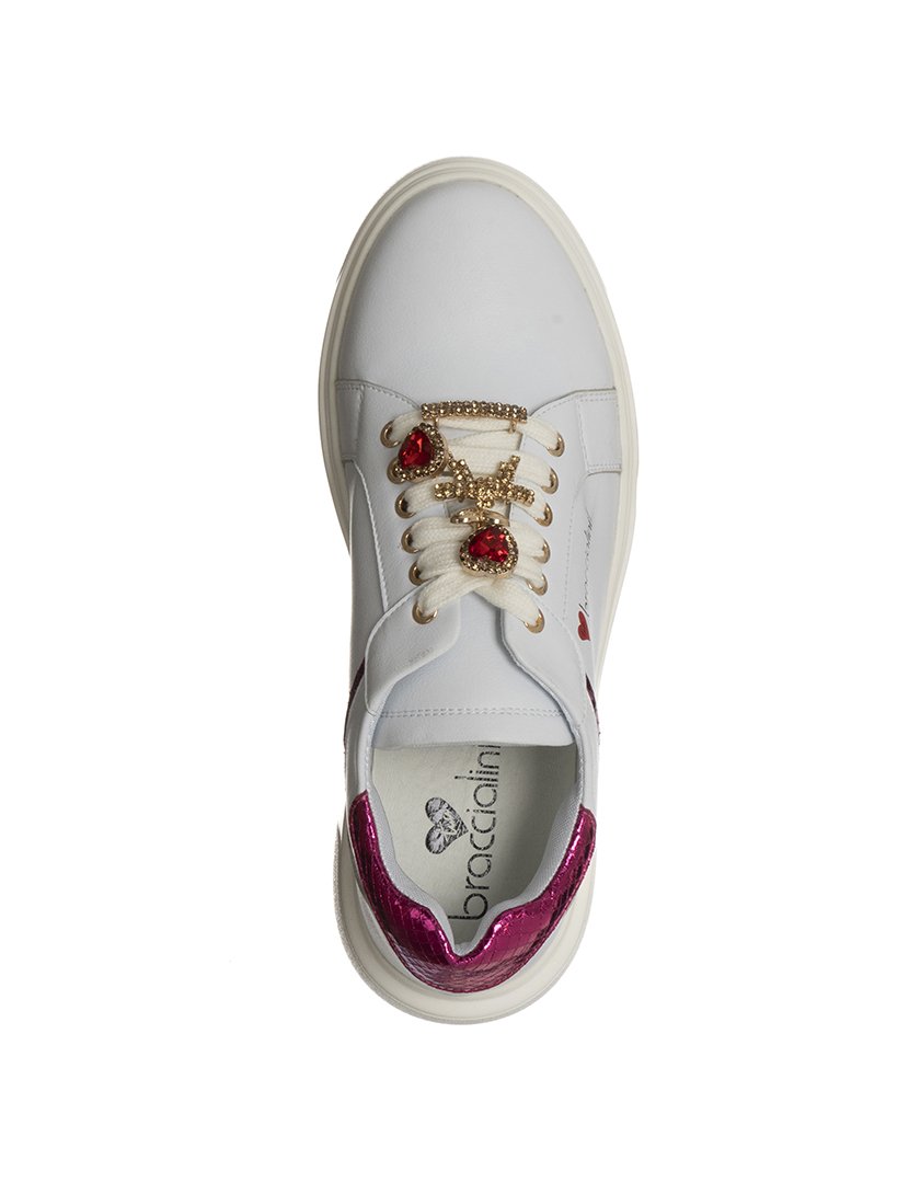 Ténis Senhora Branco e Rosa