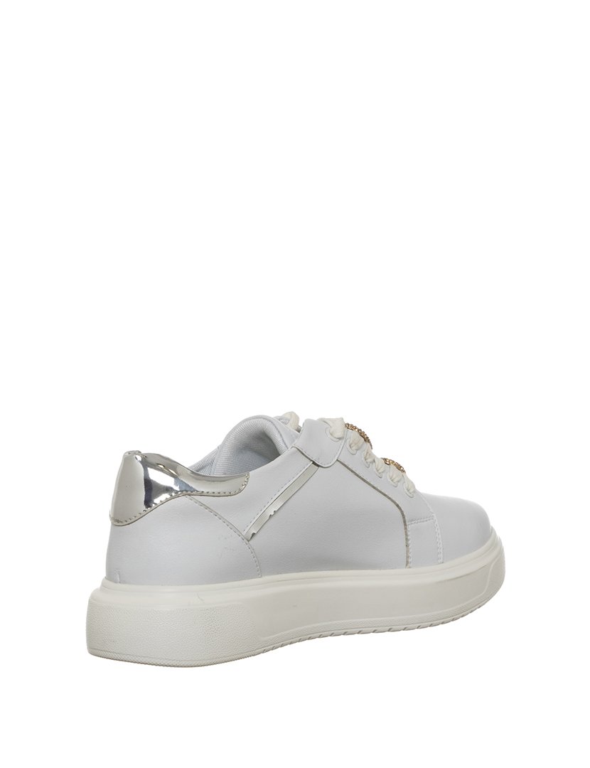 Ténis Senhora Branco e Prateado