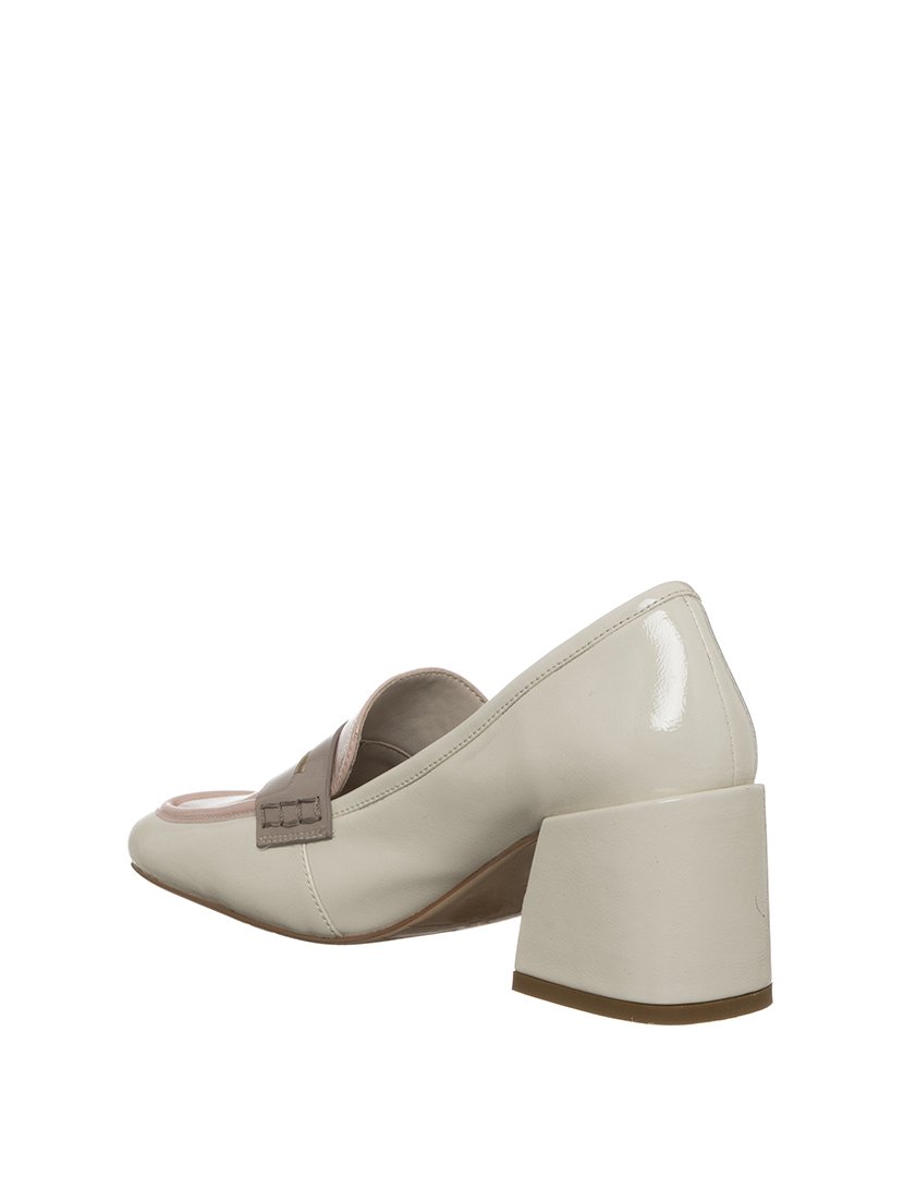 Sapatos com Salto Senhora Branco e Rosa