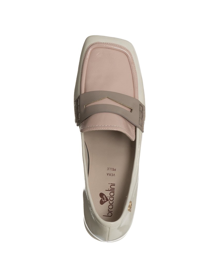 Sapatos com Salto Senhora Branco e Rosa