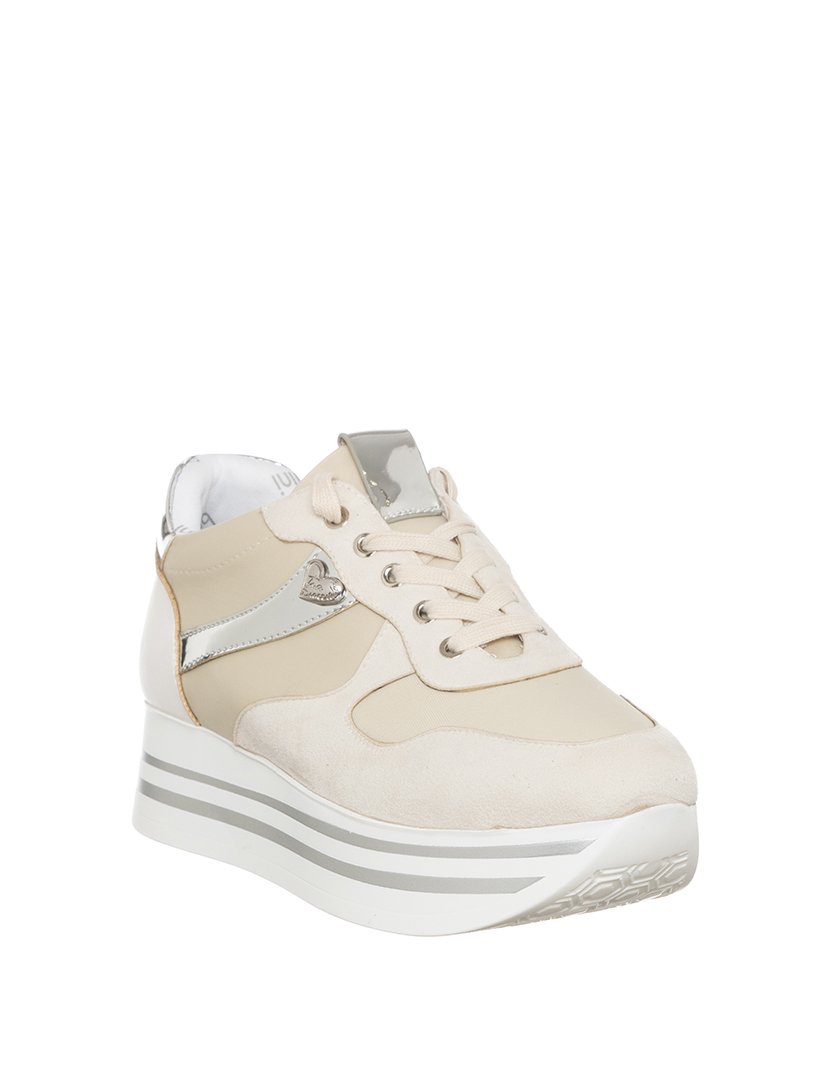 Ténis Senhora Branco e Prateado