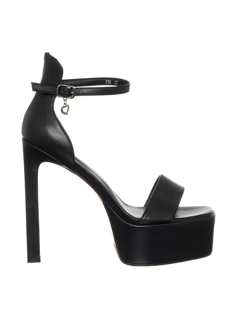 Sandálias com Salto e Plataforma Senhora Preto