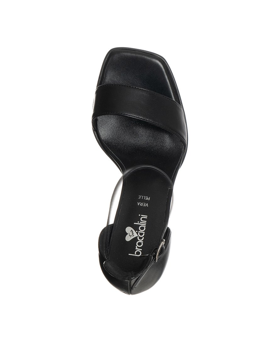 Sandálias com Salto e Plataforma Senhora Preto