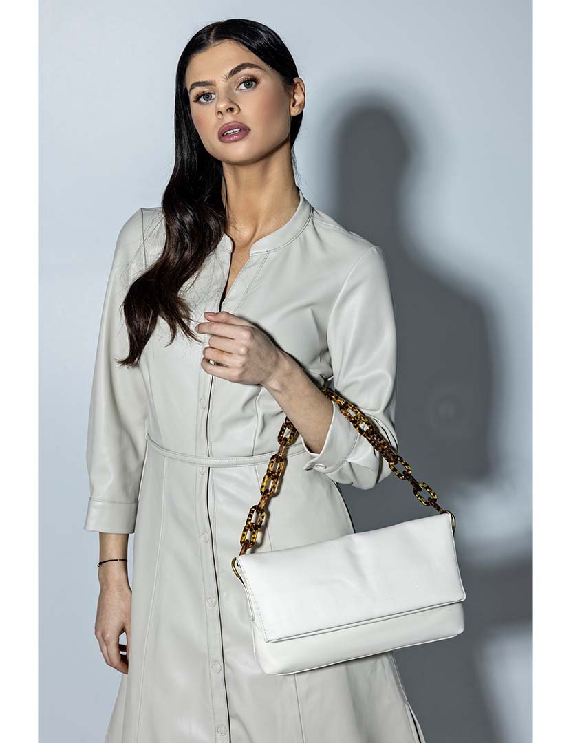 Mala de Ombro Branco