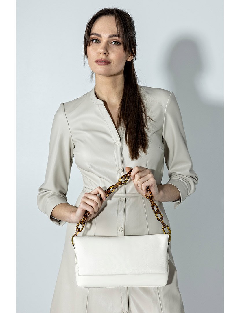 Mala de Ombro Branco