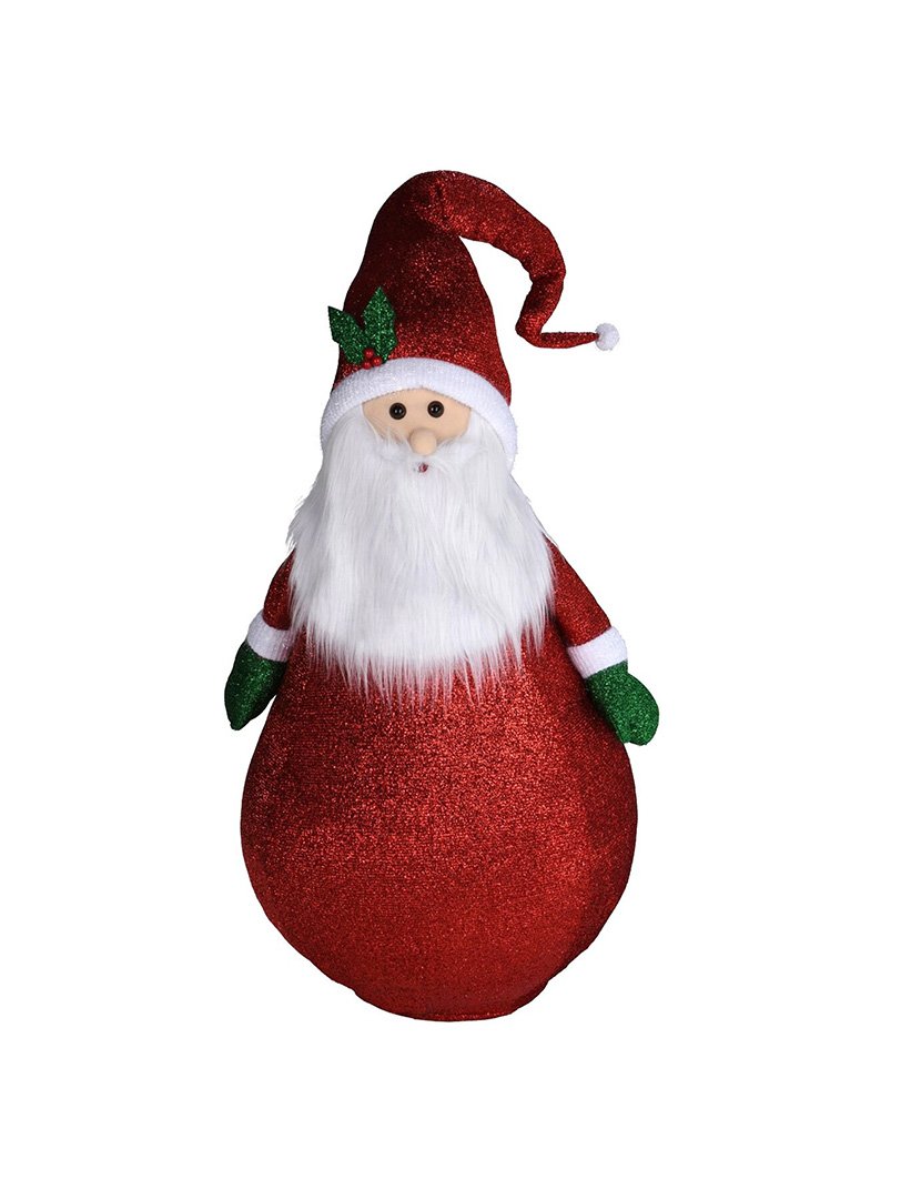 Pai Natal com corpo dobrável e Luzes LED - altura 120cm