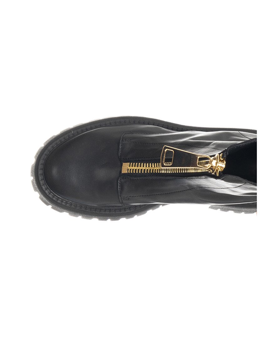 Botas Senhora Preto e Dourado