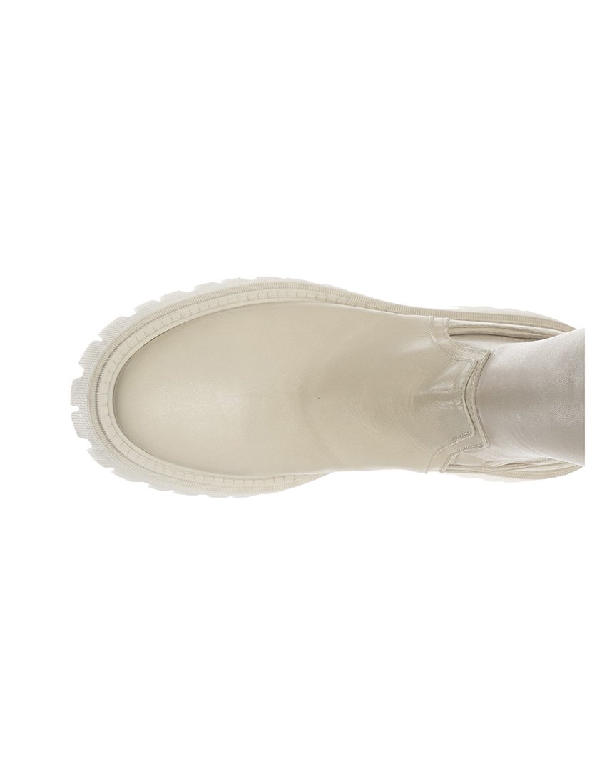 Botas Cano Alto Senhora Bege