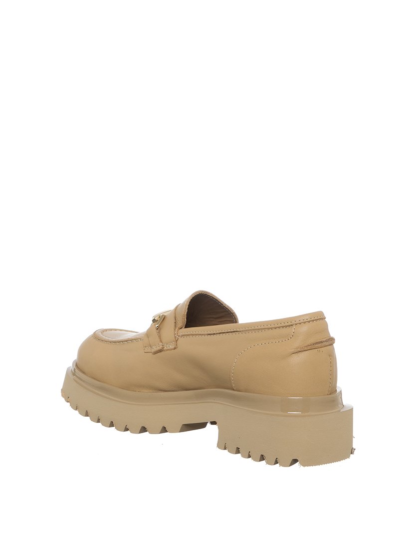 Mocassins Senhora Bege e Dourado