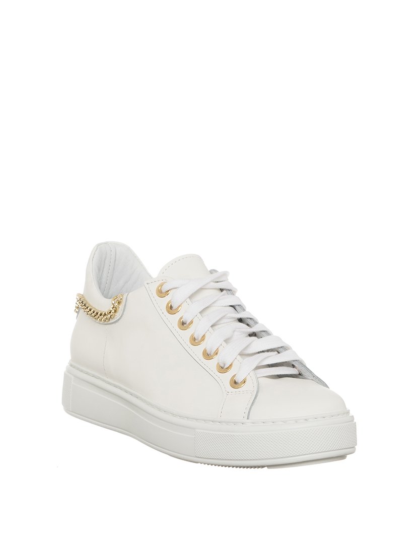 Ténis Senhora Branco e Dourado