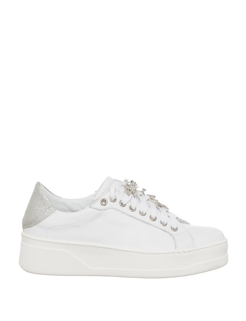 Ténis Senhora Branco e Prateado