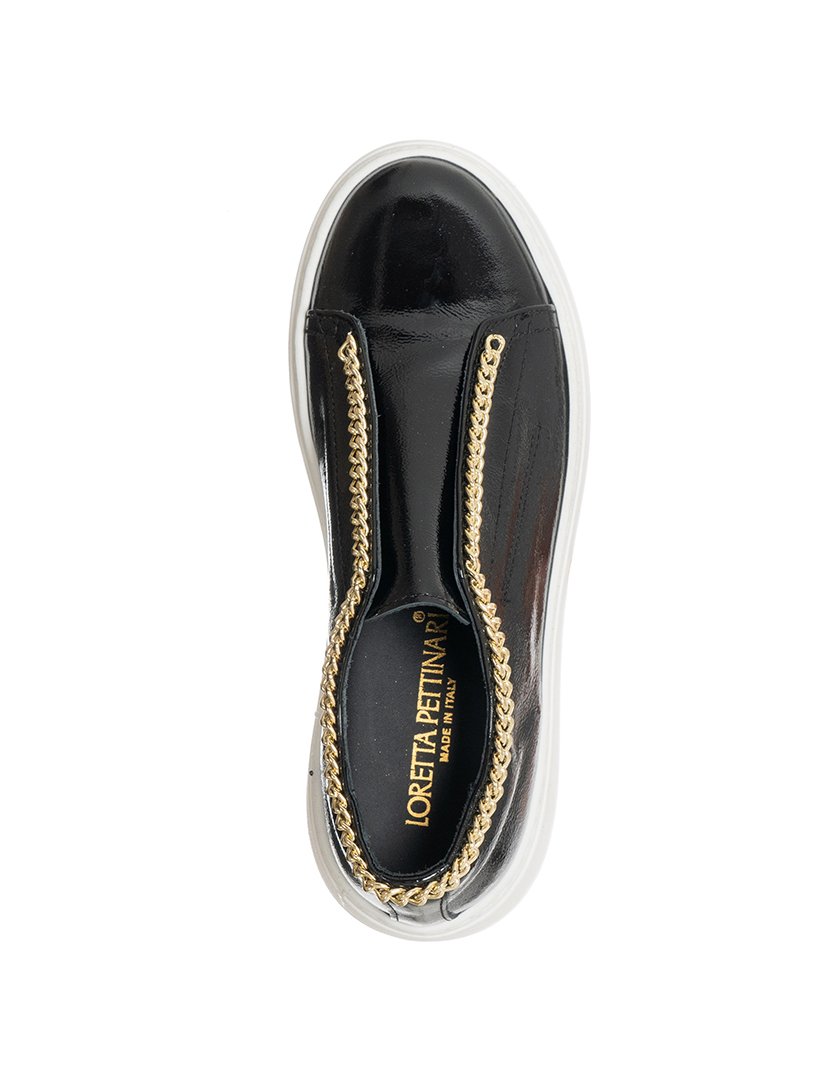 Ténis Senhora Preto e Dourado