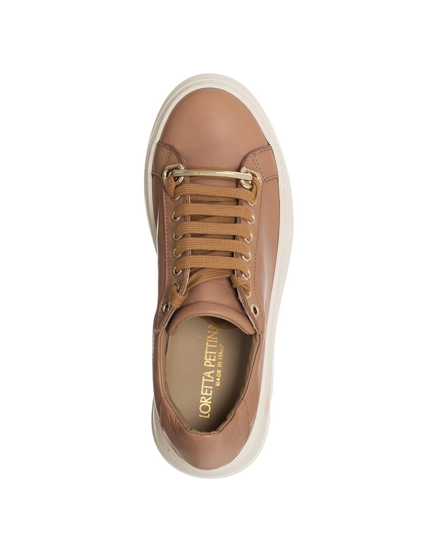 Ténis Senhora Castanho e Dourado