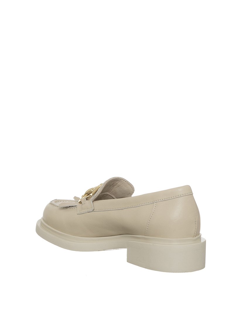 Mocassins Senhora Bege e Dourado