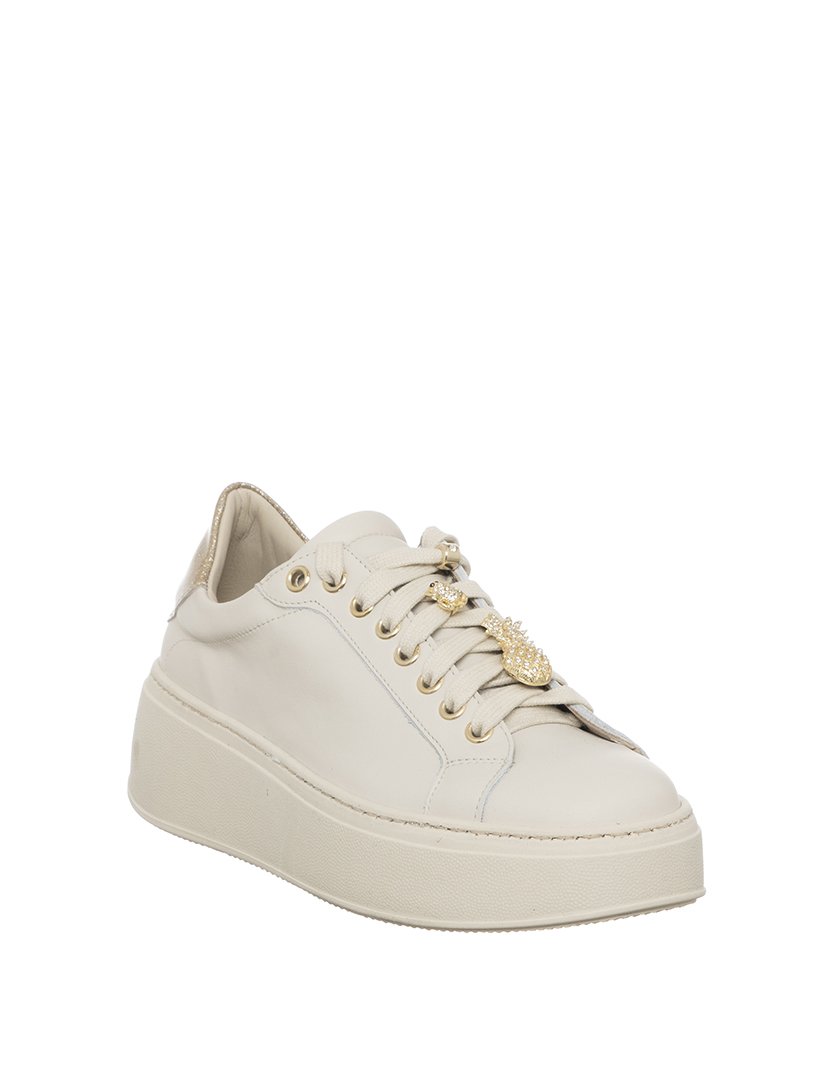 Ténis Senhora Bege e Dourado