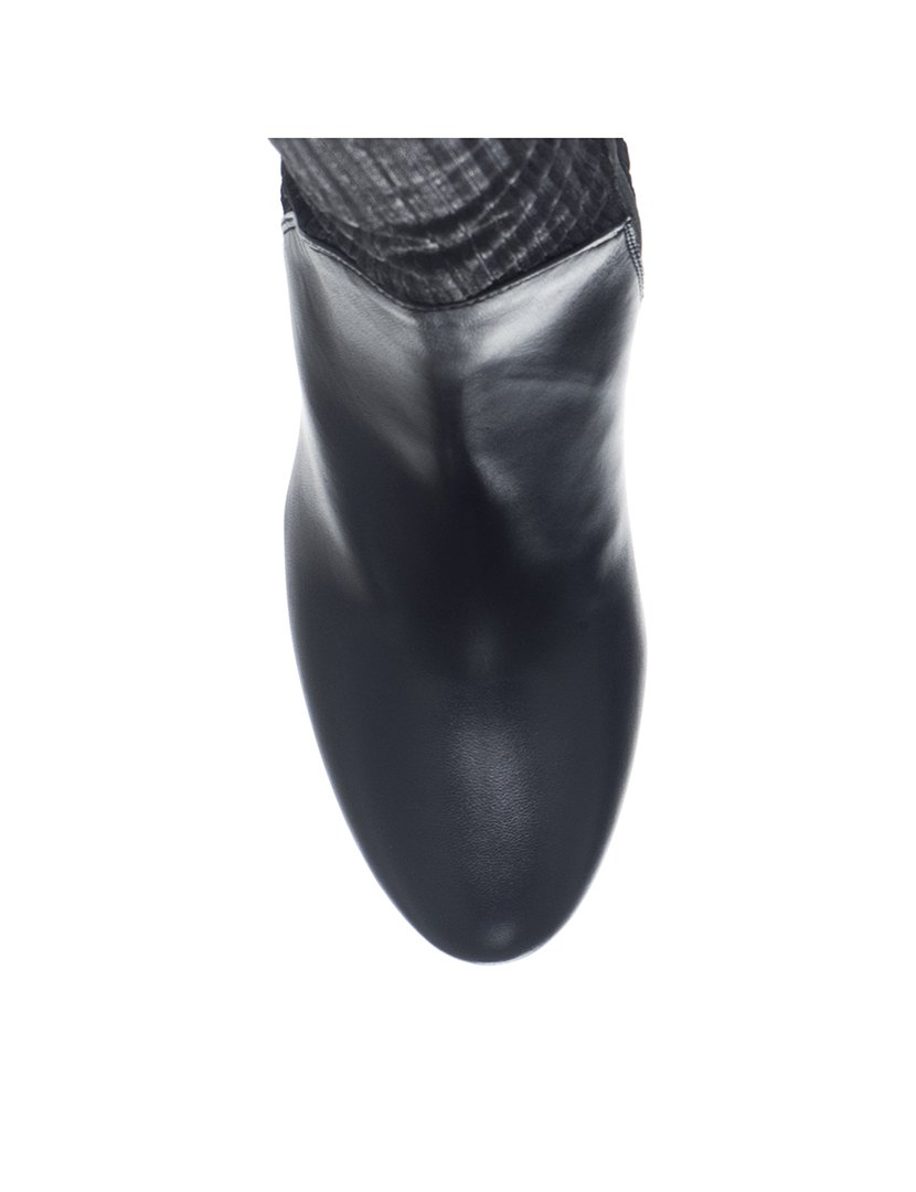 Botas Cano Alto com Salto Senhora Preto