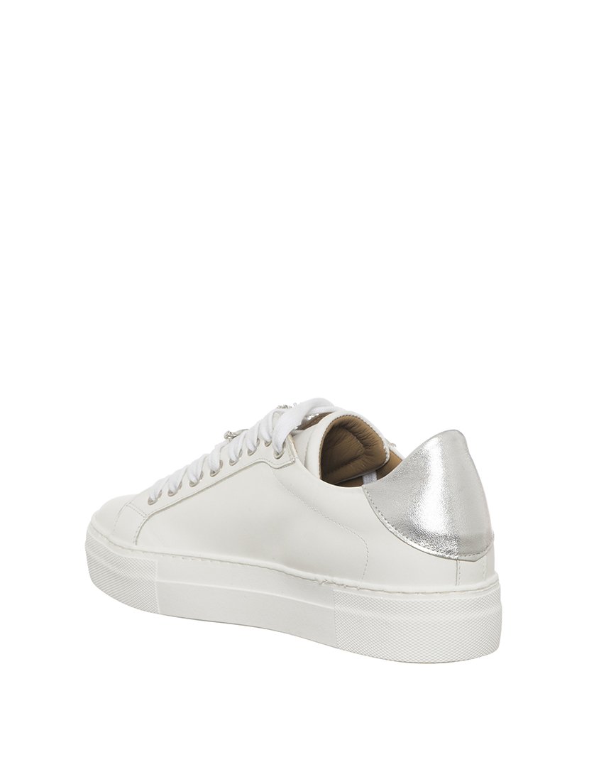 Ténis Senhora Branco e Prateado