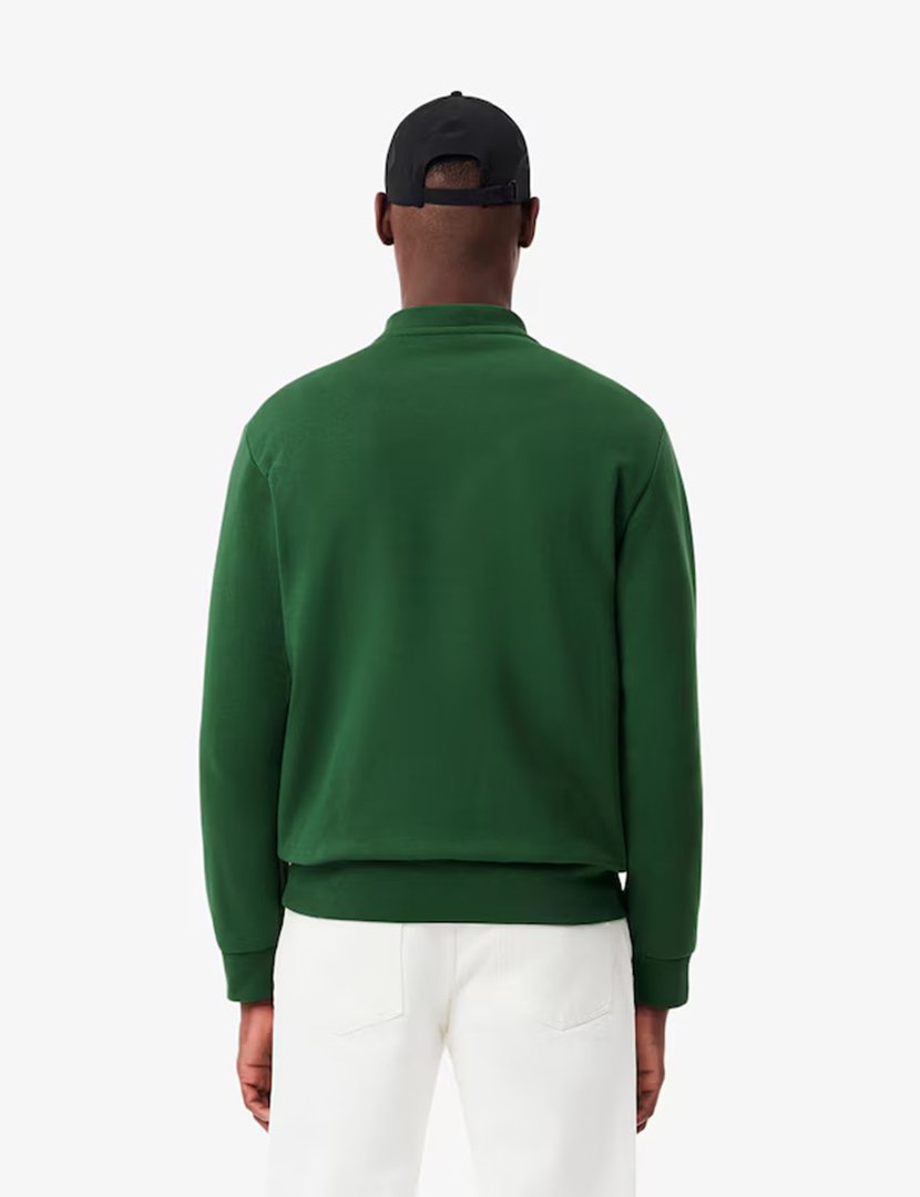 Sweatshirt de Felpa com Gola Redonda Verde
