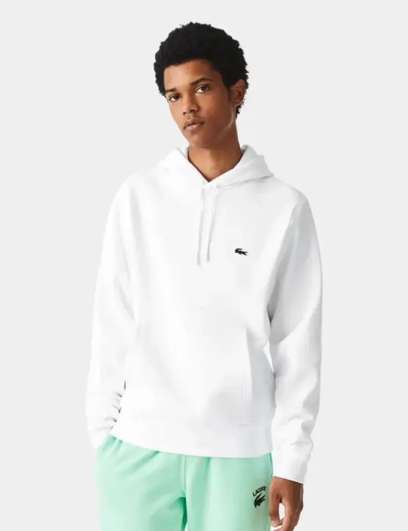 Sweatshirt com capuz Fleece Branco