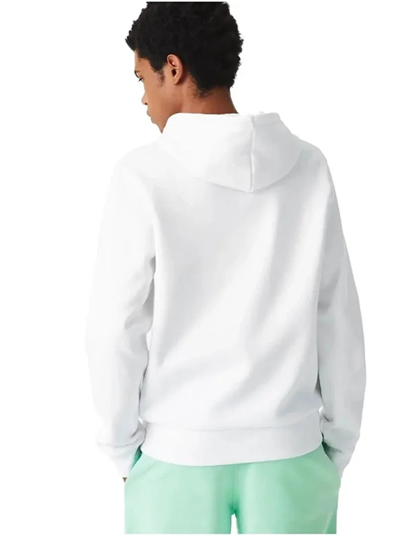 Sweatshirt com capuz Fleece Branco
