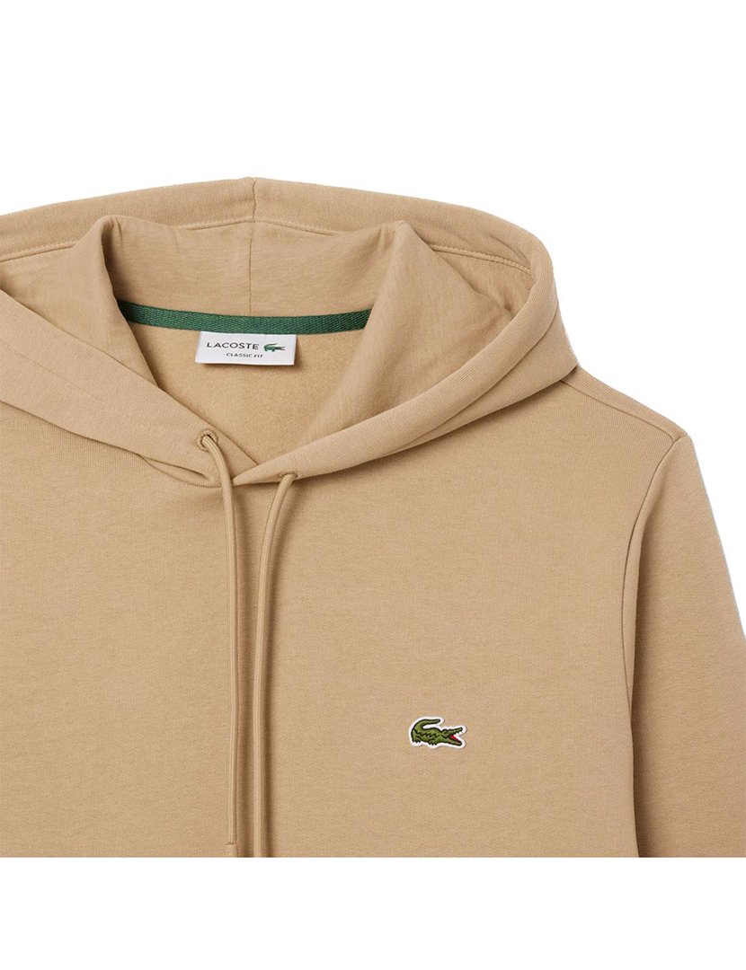 Sweatshirt com capuz Fleece Bege