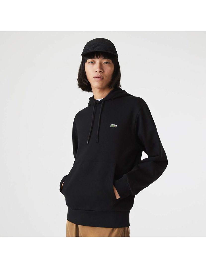 Sweatshirt com capuz Fleece Preto