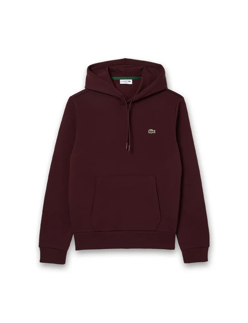 Sweatshirt com capuz Fleece Bordô