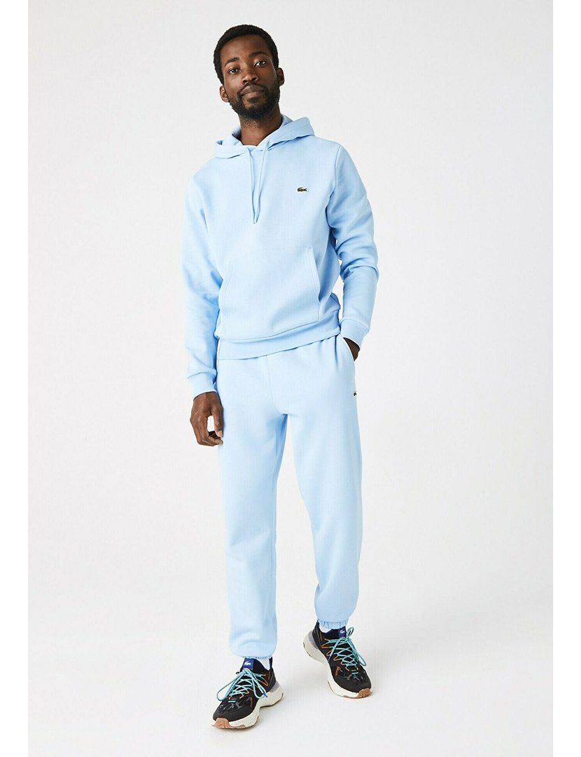 Sweatshirt com capuz Fleece Azul Claro