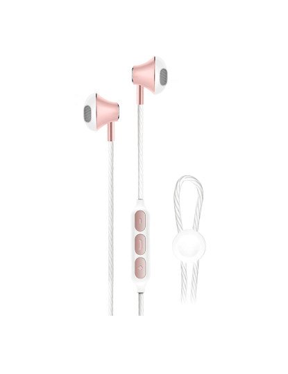 Earphones M6 Rosa Dourado