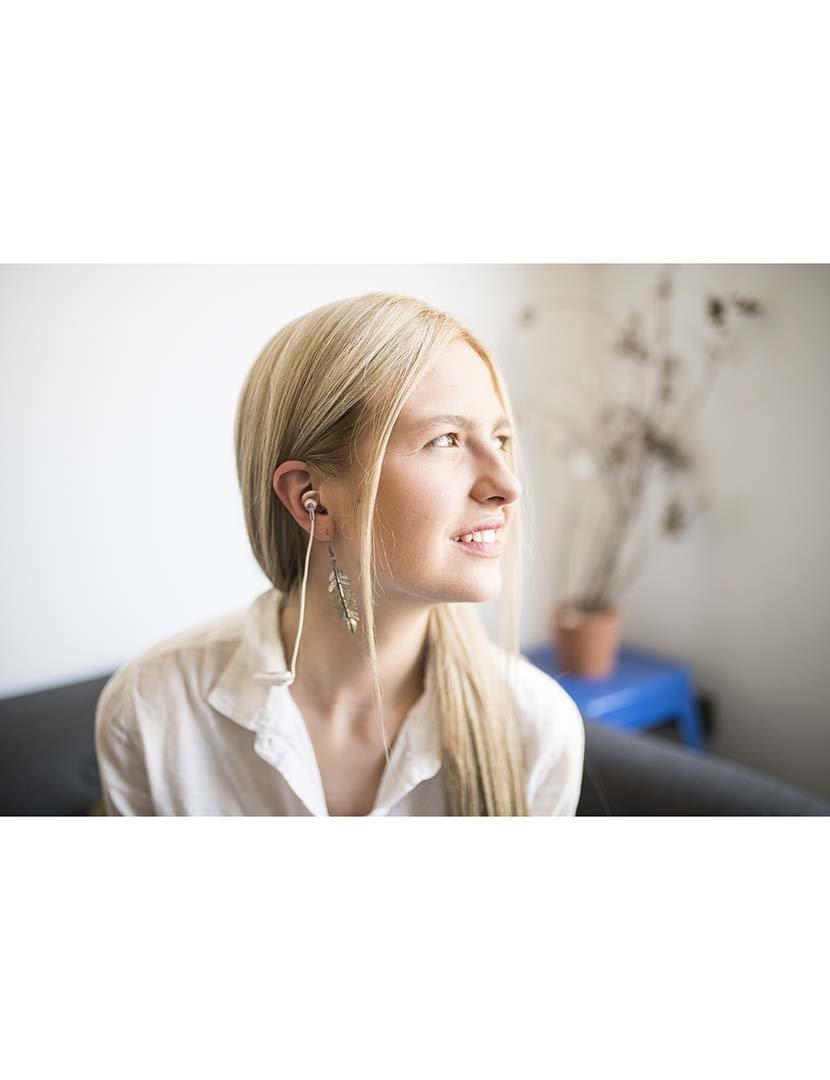 Earphones M6 Rosa Dourado