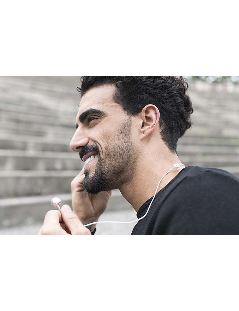 Earphones M6 Rosa Dourado