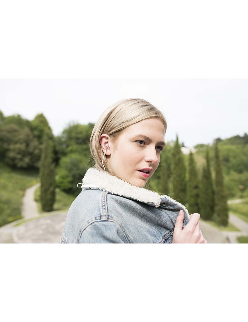 Earphones M6 Rosa Dourado