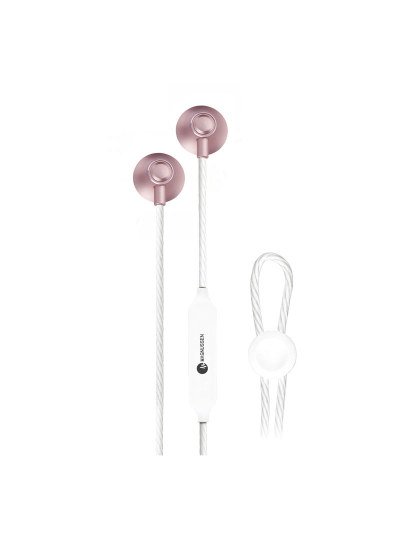 Earphones M6 Rosa Dourado