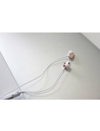 Earphones M6 Rosa Dourado