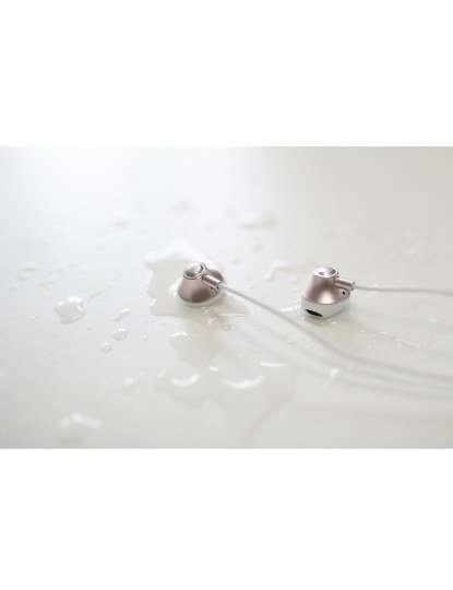 Earphones M6 Rosa Dourado