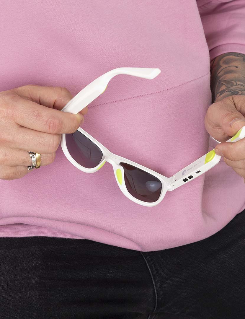 Óculos Sol Inteligentes C/Som G1 Preto Mate Smoke