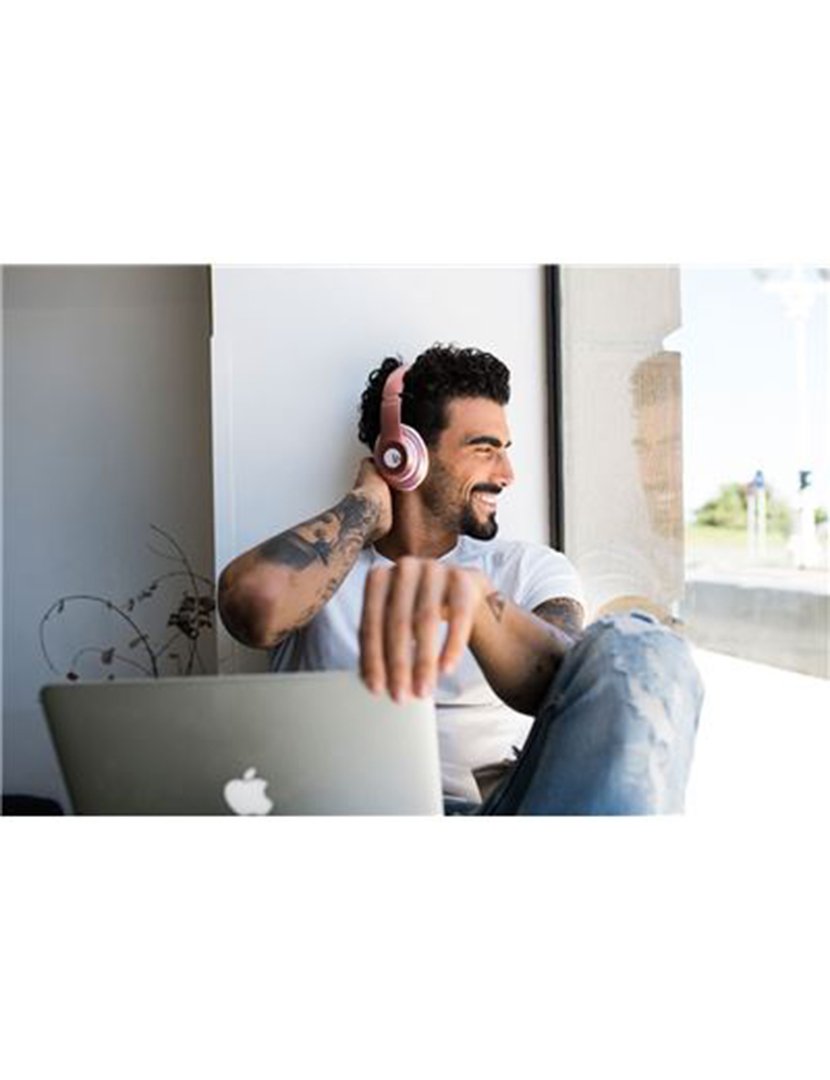 Headphones H2 Rosa Dourado