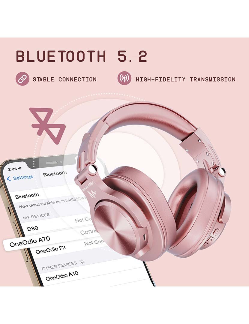 Headphones H6 Rosa Dourado