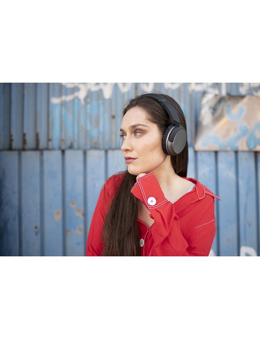 Headphones H3 Cinzento Ferro