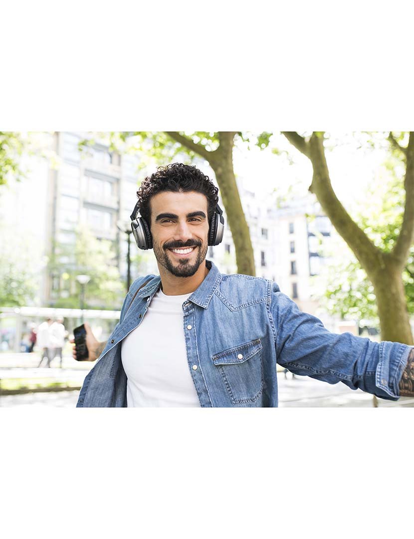 Headphones H3 Cinzento Ferro