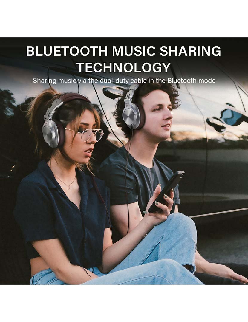 Headphones H6 Castanho Prateado