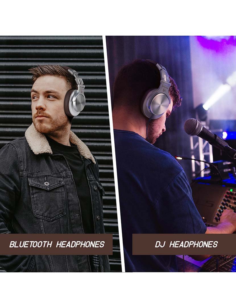 Headphones H6 Castanho Prateado