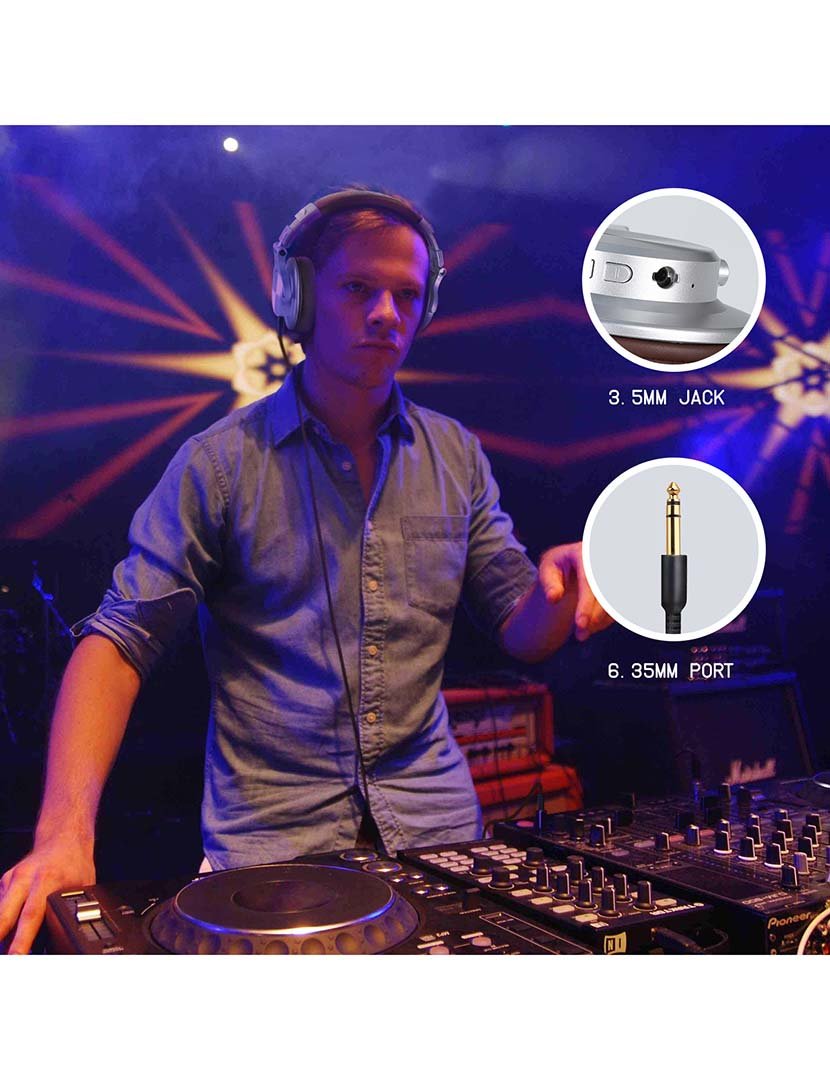 Headphones H6 Castanho Prateado