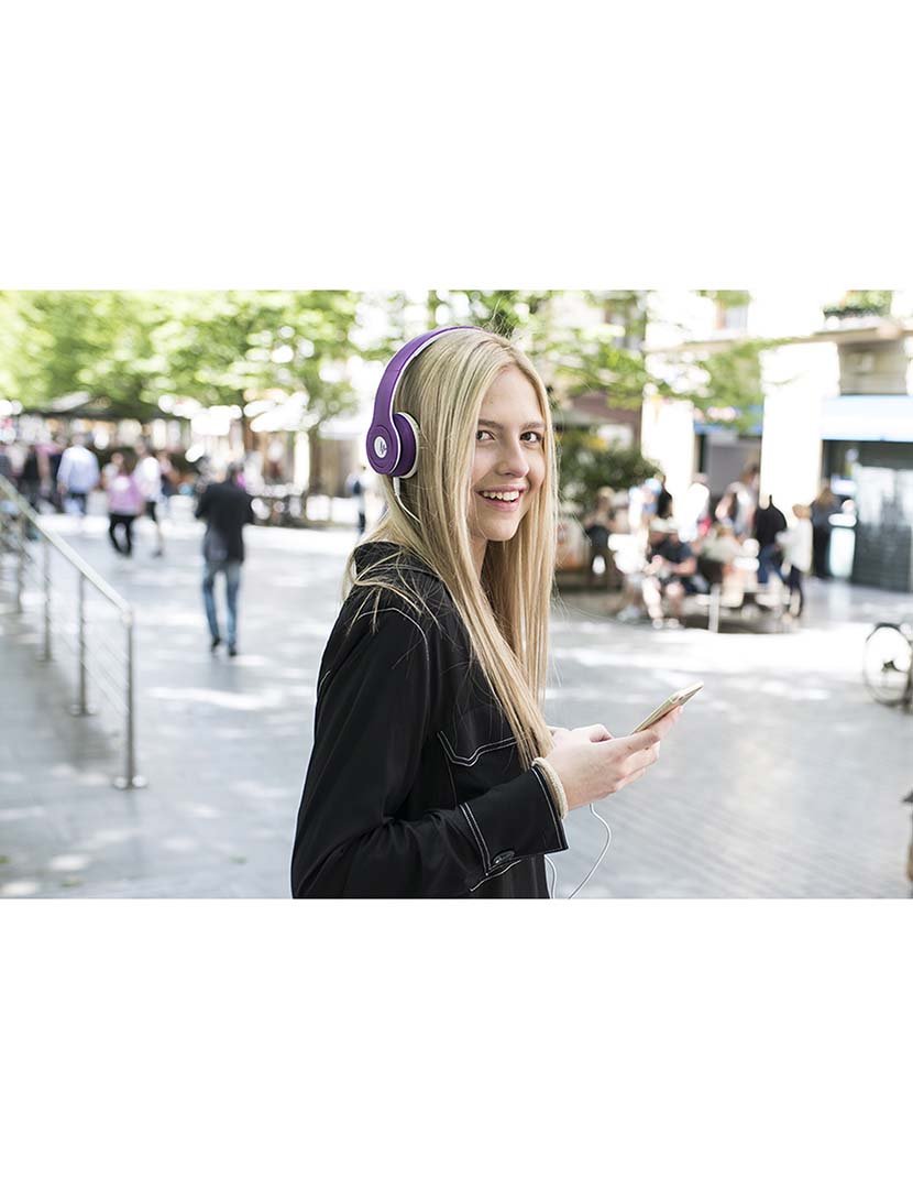 Headphones W1 Roxo Mate