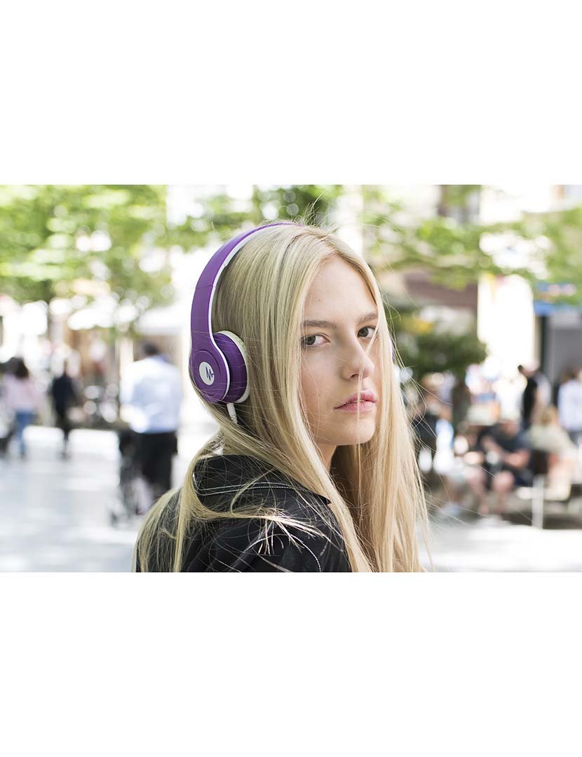 Headphones W1 Roxo Mate