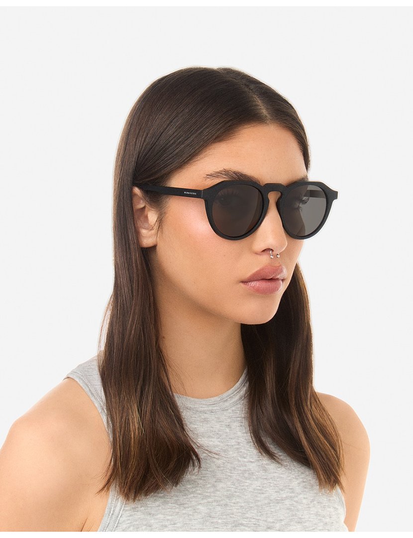 Óculos de Sol Redondas Warwick Raw Preto