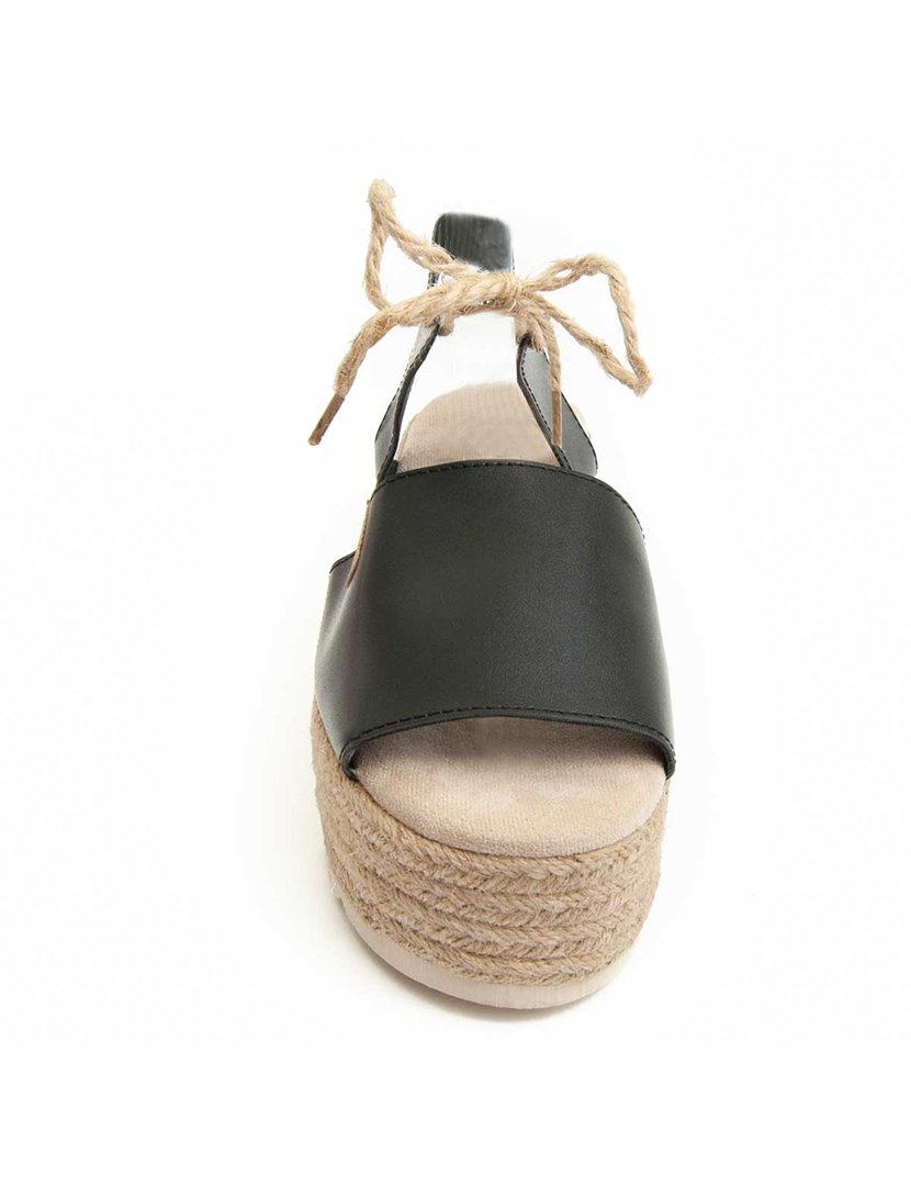 Sandálias com Cunha Senhora Preto